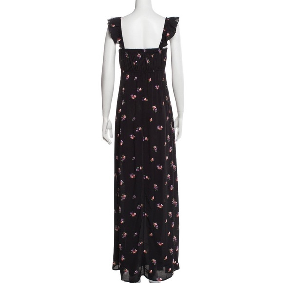Flynn Skye Black Raining Jasmine Bardot Square Neck Sleeveless Casual Maxi Dress - Picture 8 of 15
